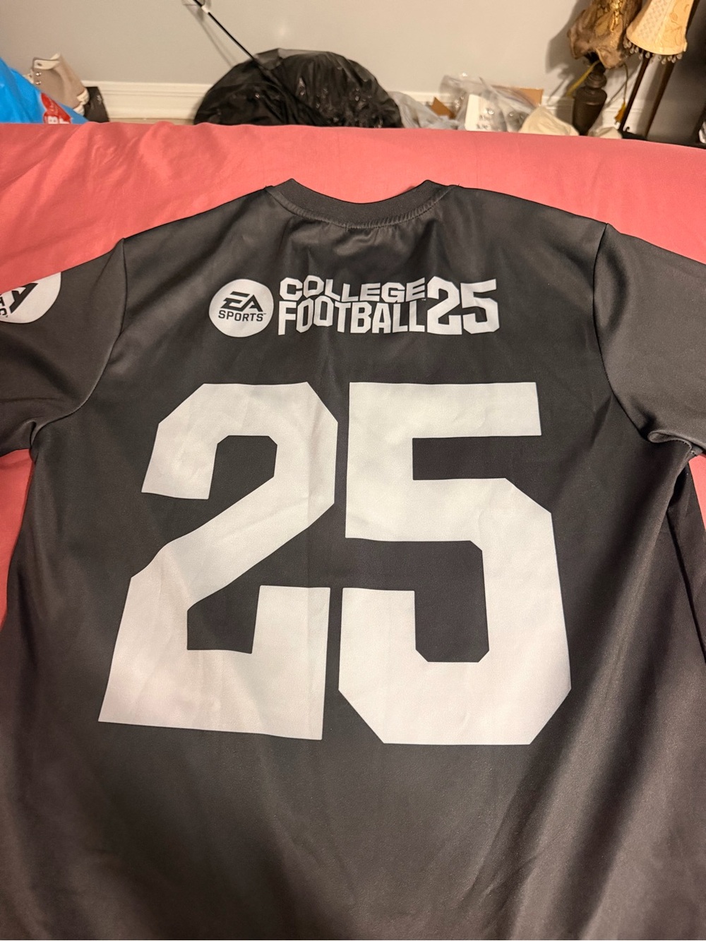 College Football 25 Black Team Jersey - Number 25